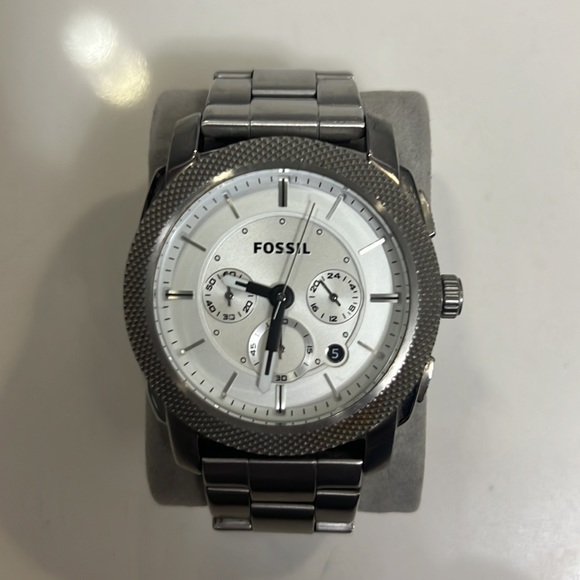 Machine Chronograph White Dial Stainless Steel Men's Watch - Picture 2 of 7